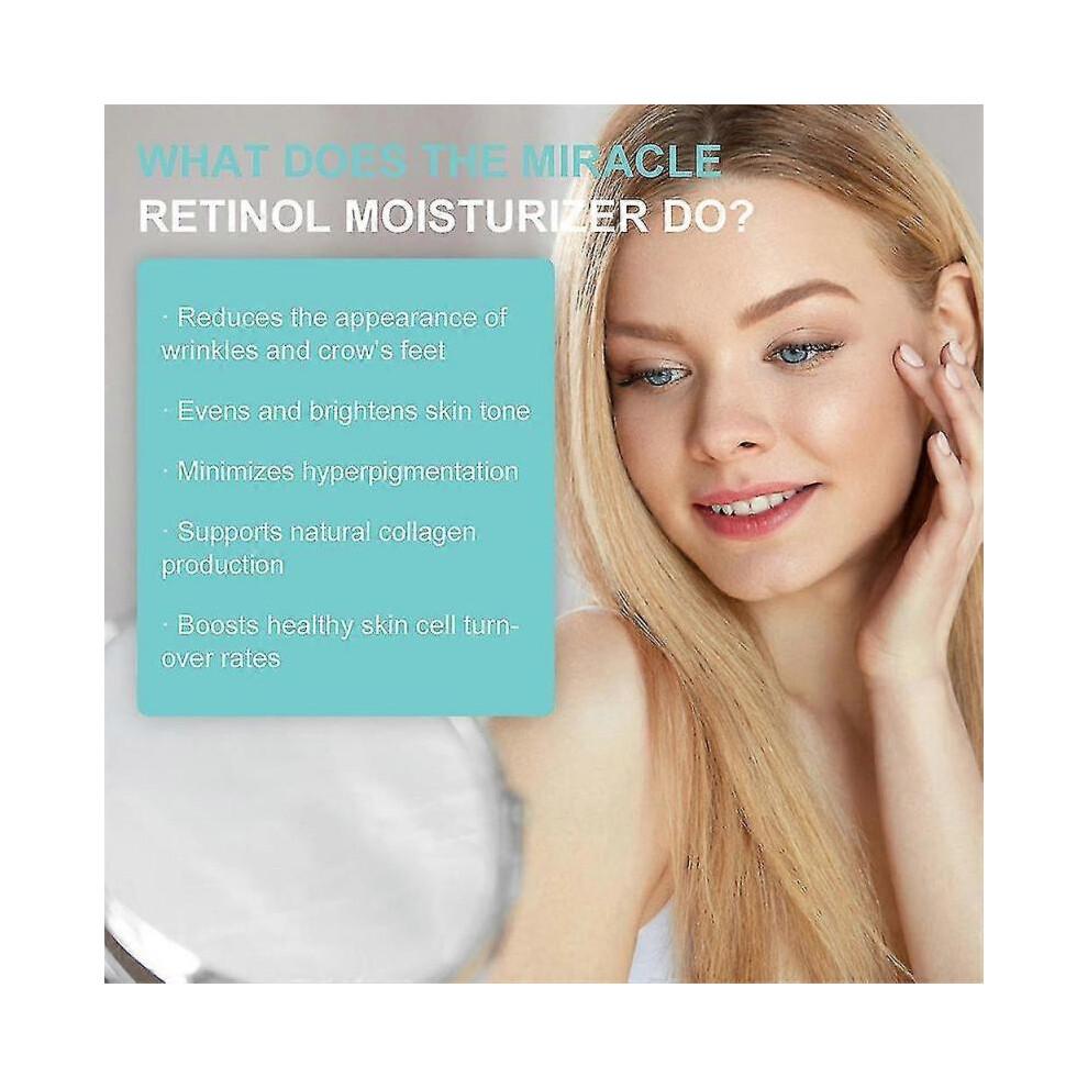 Retinol Moisturizer, Face Moisturizer Retinol Cream with 2.5% Retinol and Hyaluronic Acid, Anti-Aging Anti-Wrinkle Retinol Cream