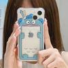 Cartoon-Handyhülle für Apple – passend für iPhone 11/12 Pro, XR, XS Max – transparent, Karteneinsteckbar – lustiges Design!