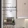 Wall-Mounted Multi-Tier Kitchen Storage Rack, No-Punch Design, for Seasoning and Refrigerator Side Organization
