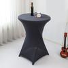 Cocktail Spandex Stretch Elastics Table Cover Square Corner Tablecloth Top Bars Table Cloth for Wedding Banquets