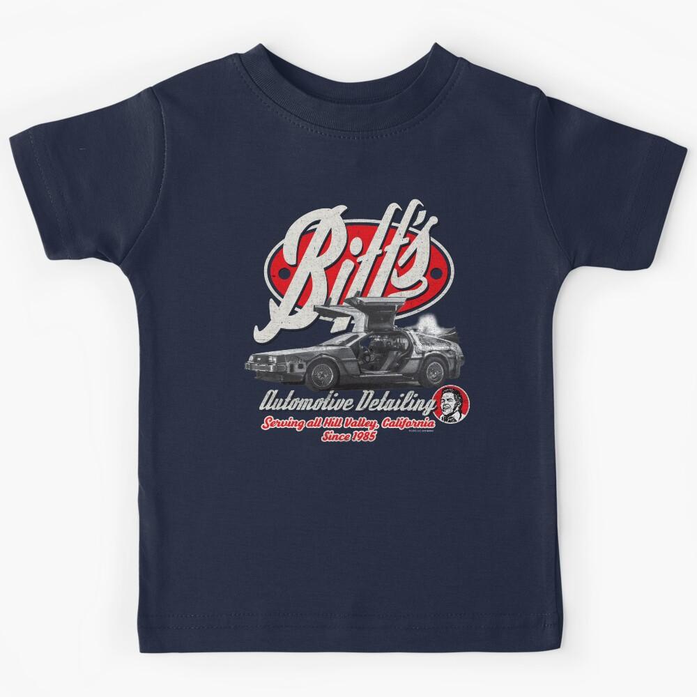 Biff s Automotive Detail Back to the Future Worn Out (© UCS LLC and Amblin) Kids T-Shirt 170