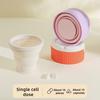 2-in-1 Portable Pill Box with Foldable Water Cup Large Capacity 4 Grids