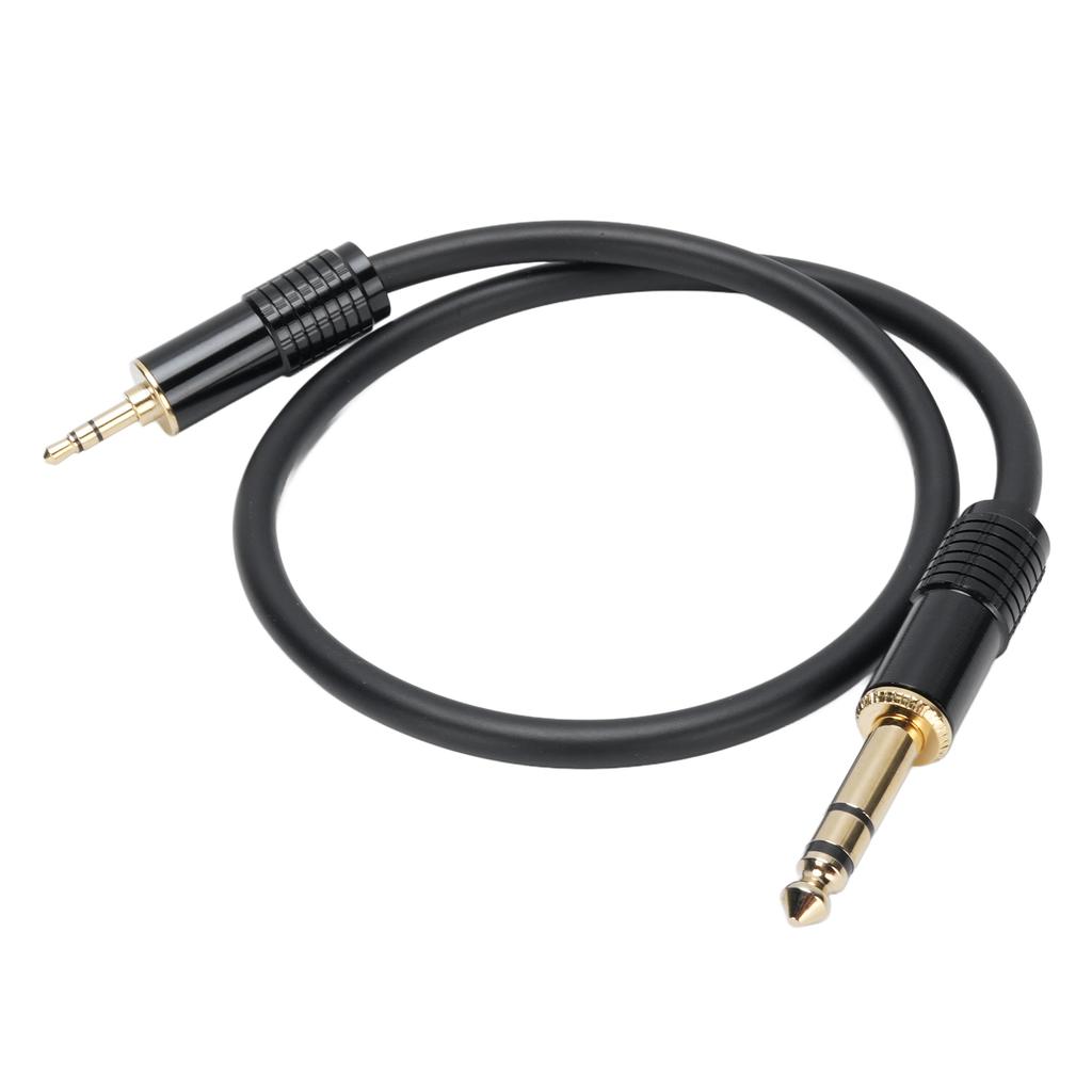 6.35mm 14in Male To 3.5mm 18in Male Stereo Cable 1.6ft 6.35mm To 3.5mm Bidirectional Stereo Sound
