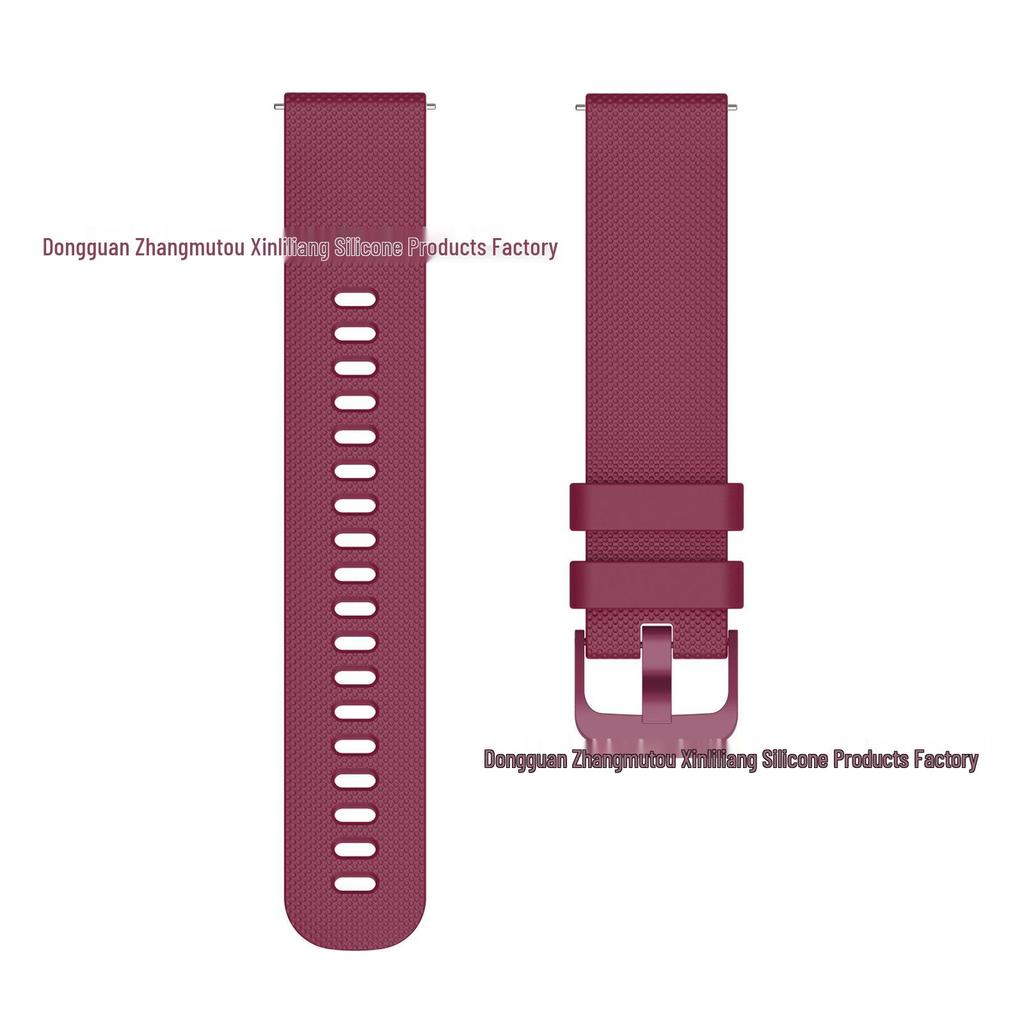 Garmin Venu Silicone Small Check-Pattern Watch Band, Vivomove Sport Textured Strap, 18/20/22mm.