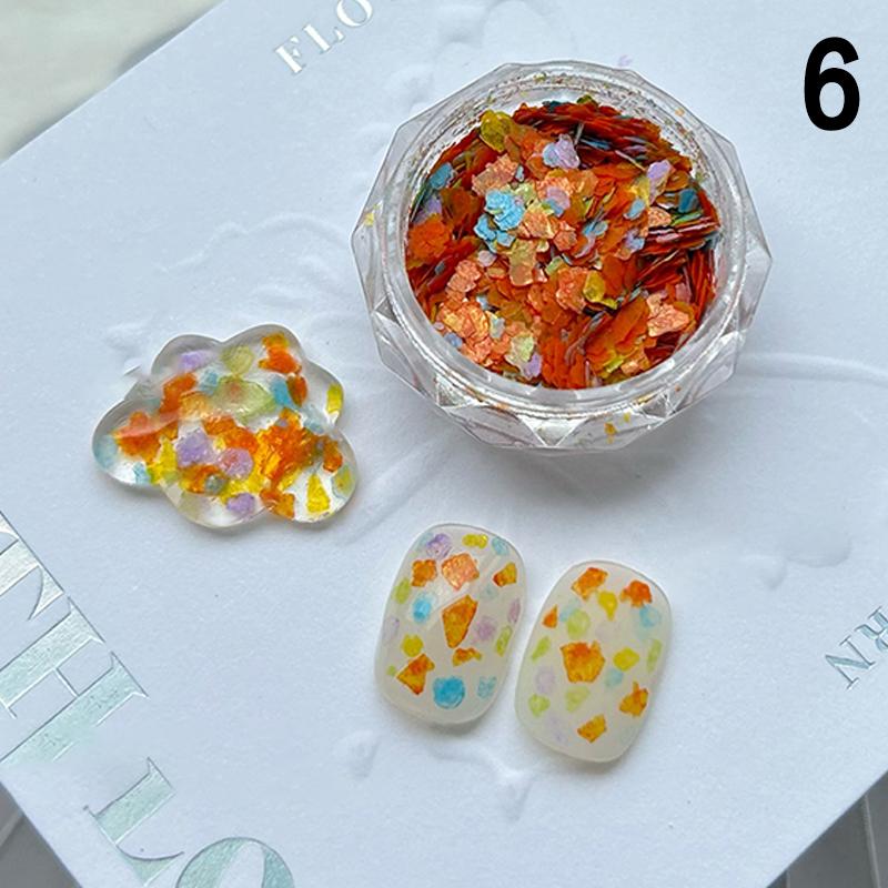 

1 коробка Nail Mix Magic Mirror Sequins Mica Rock Flakes Candy Nail Art Nail Decoration Diy Nail Enthusions And Manicurs