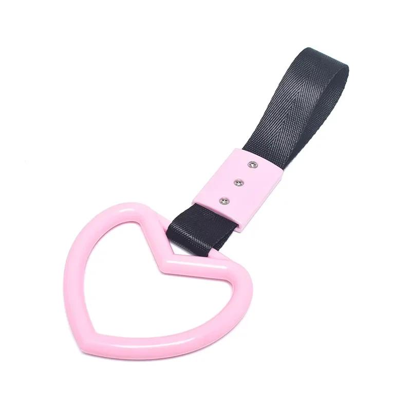 JDM Train Bus Handle Hand Strap 1pcs Tsurikawa Ring Heart Styling Drift Charm Strap Drift Auto Accessories Car Strap
