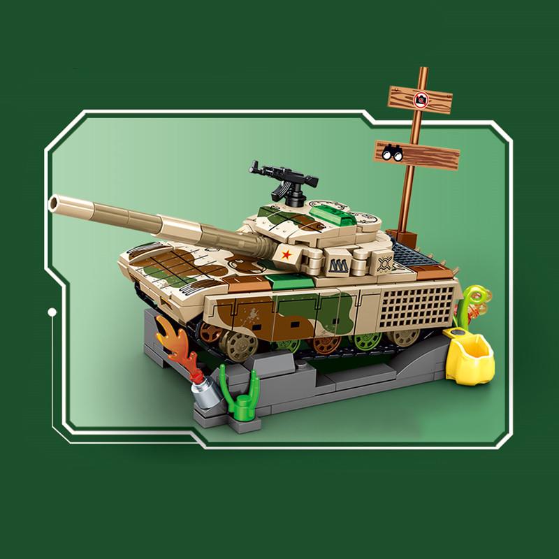 SEMBO Military Series Main Battled Tank Assemblage Building Blocks MOC Vehicle Models Car Construction Sets Kids Toys Boys Gifts