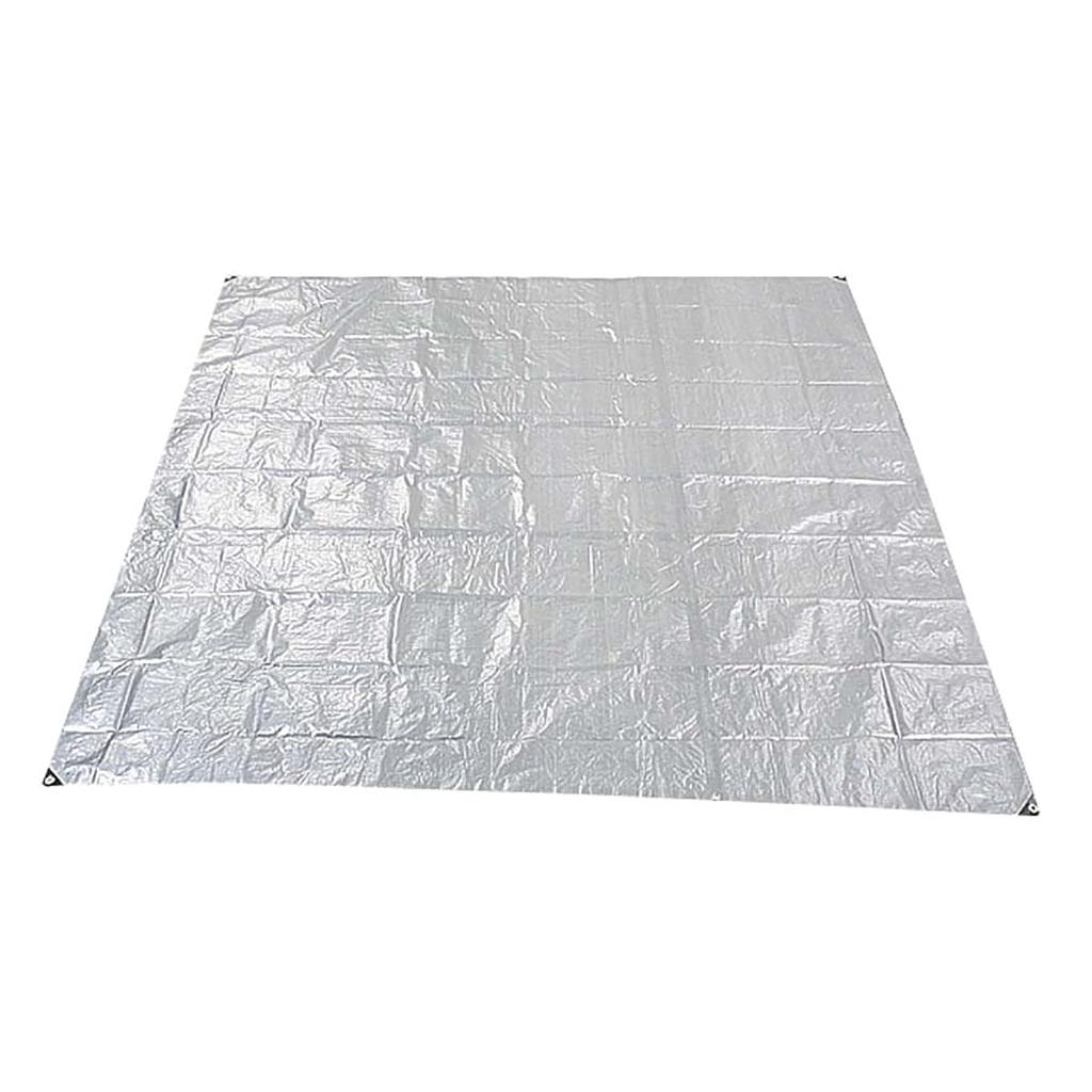Captain Stag UV Cut Silver Picnic Sheet Tatami with 6 Pins (CAPTAIN STAG) (4.5 Mats) (M-3204)