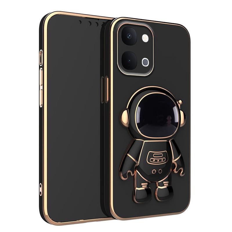 For Vivo Y31D Pro Iqoo Z11X Case Shining Astronaut Spaceman Bracket Holder Design Soft Plating For Vivo Y31D Pro Back Cover