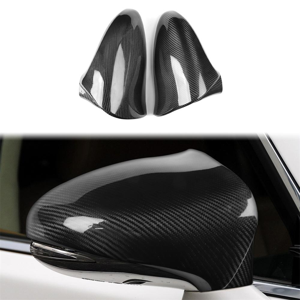 Carbon Fiber Add-On Side Mirror Cover Caps For Lexus IS200/250/300/350 2014-2020
