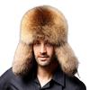 Man Hat Smooth Touch Non-allergenic Breathable Ear Flap Winter Bomber Hat for Daily Life