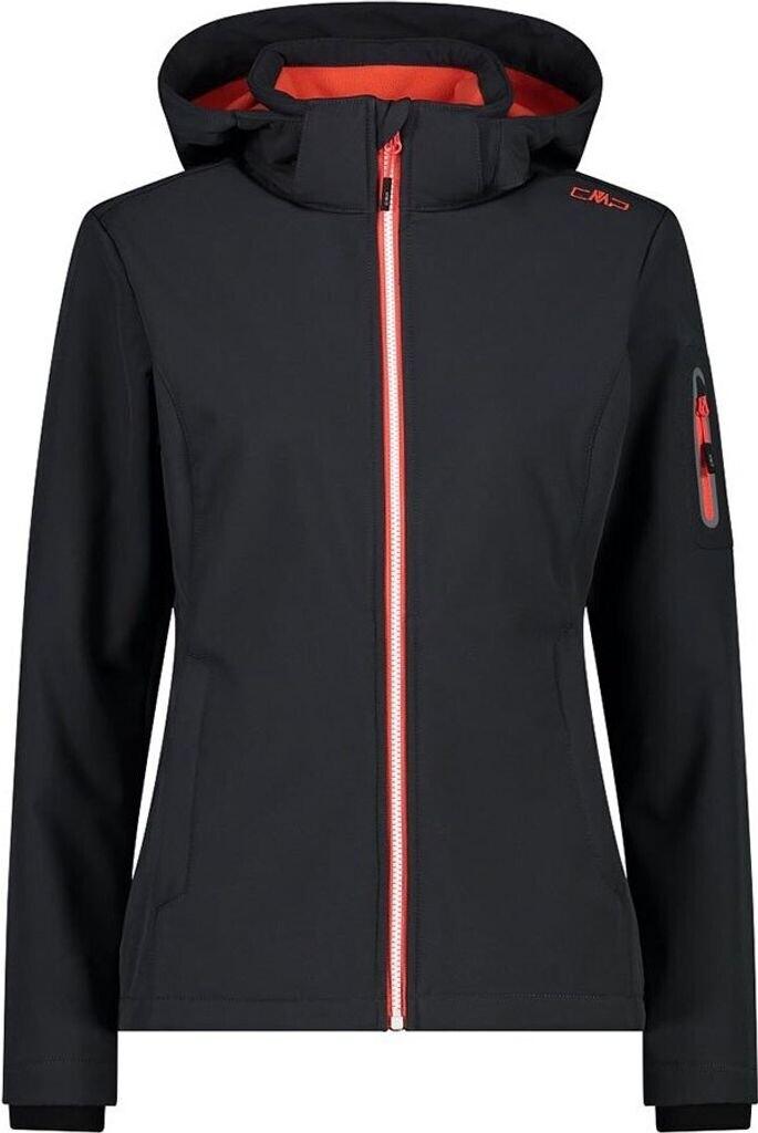 CMP Softshell Jacket Zip Hood Women (39A5006) Woman (39A5006) Anthracite/poppy