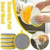 1/3 Pcs Double Sided Dishwashing Sponge Reusable Non Scratch Kitchen Scrubber for Pots Pans Dishes Grease Removal Cleaning Tool
