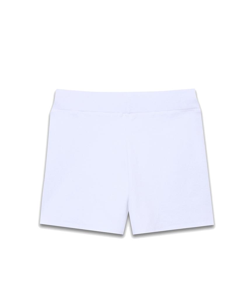 Michikoleondeonkosino Union Jack Ribbed Shorts White