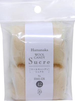 Hamanaka Wool Felt Wool Candy Sucre Col.42 Cream 20g H441-126-42