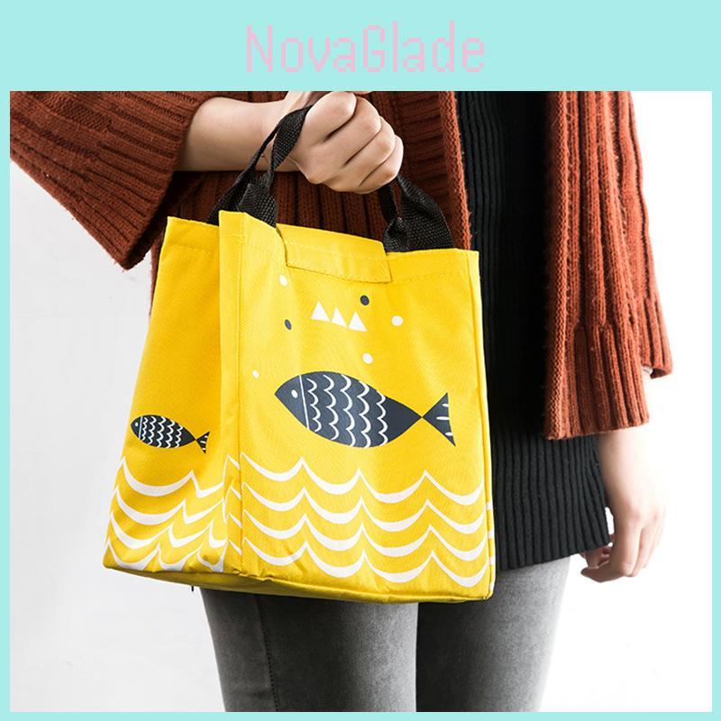 Artone Fish Oxford Wiederverwendbare Lunchtasche im zeitlosen Design für jeden Anlass