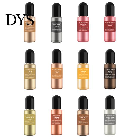 Colorant Dye 10ml Diffusion Pigment DIY 3D Ink Metal Alcohol Liquid for Crafts