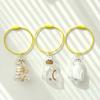 Textured Feline Hair Organiser Case Pendant Keychain Novelty Memorial Gift Box Accessory For Practical Gift Giving