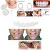 On Fake Snap Teeth Upper Lower Dental Veneers Denture Tooth Cover Simulation Set Cosmetic Braces