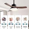 Nordic Wood Grain Ceiling Fan with Remote Light