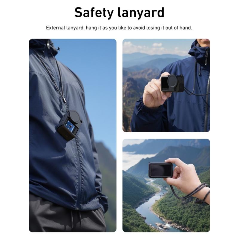 Silicone Shielding Cover and Lens Protector for ACTION 6 Camera Effortless Strong Construction for Travel