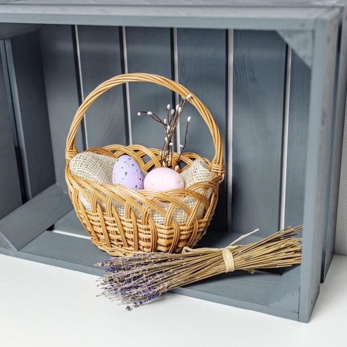 Panier En Osier Tressé Pour Enfant - Creative Home - Petit - Léger Et Durable - Marron - Intérieur - 21 Cm