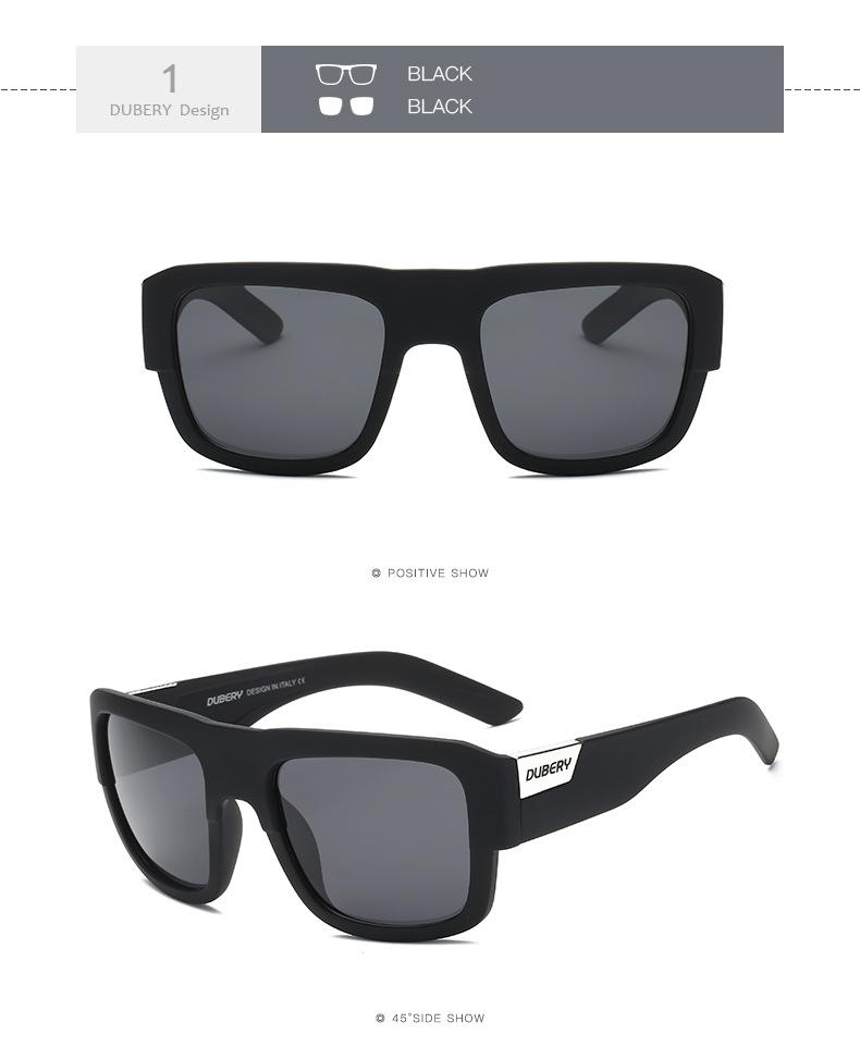 DUBERY Manufacturer Direct Polarized High-quality Sunglasses D720 Sports Sunglasses Men Unisex S Black PC CN;ZHE TAC polarized sunglasses