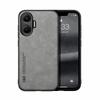 For Xiaomi POCO F7 Magnetic Case Durable Skin-feeling PU Leather Suction Back Phone Cover
