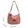 2024 NEW Crossbody Bag Corduroy Shoulder Bags Large Capacity School Book Bag Fashion Bags for Teen Girl Student