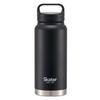 Skater Insulated Stainless Steel with Screw Mug, 800ml, Handle, Black, STSC8-A