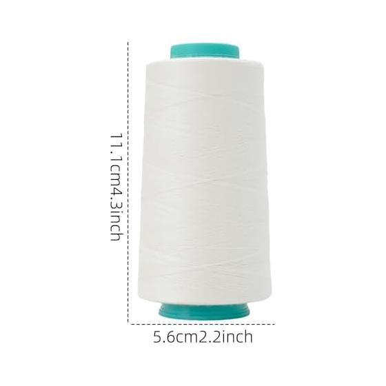 Lock Sewing Thread No. 60 Sewing Thread Set Spun Thread 3000m Rolls x 4 Pieces Commercial Thread Industrial Thread For Home Sewing Machines Large