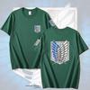 Anime Attack On Titan Series Printing Tshirt Short Sleeve Tee Summer Tops Unisexs Clothing Casual Daily Wear
