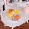 1/12 Dollhouse Simulation Breakfast Mini Steamed Buns Egg Bread Milk Model Dollhouse Kitchen Scene Decoration Pretend Play Toys