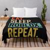 Eat Sleep Roblox Repeat  Throw Blanket