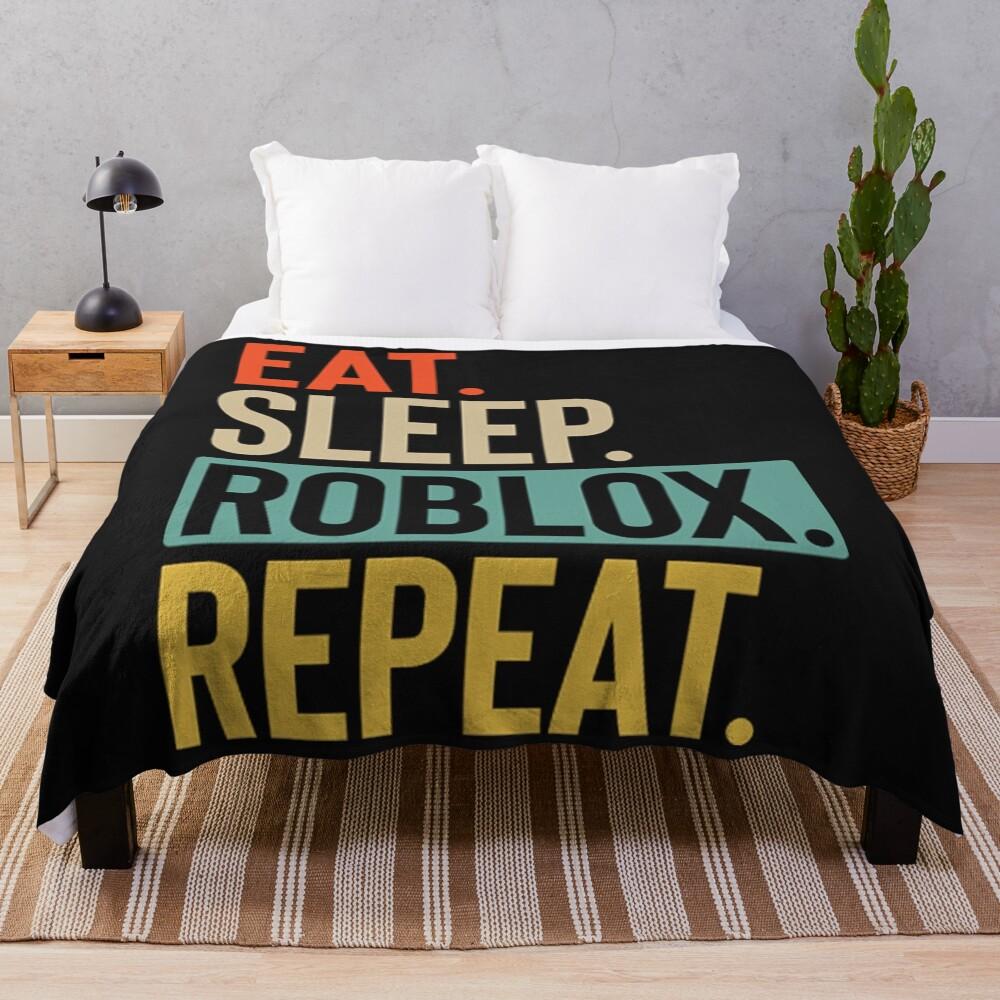 Eat Sleep Roblox Repeat Throw Blanket