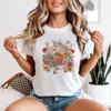 Wolf Shopping Cart Animals Womens T-Shirt Forest Feast Graphic Tee