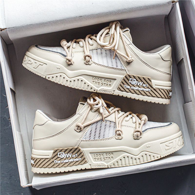 New Classic Men's Sneakers Korean Edition Fashion Versatile Street Dance Casual Board Shoes Outdoor Mesh Sports Running Shoes