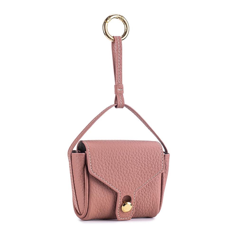 

Mini Cowhide Earphone & Lipstick Storage Bag - Fashionable Pendant Accessory
