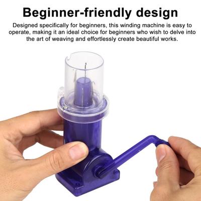 Mașină de tricotat manuală cu manivelă, DIY, manual, împletită frânghie, tricotat război de țesut, bobină, tricotat manual, brățară țesut, instrumente