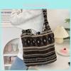 Stylish Retro Leopard Print Tote Bag In Soft Plush Fabric Ideal For Students