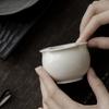 100ml Retro Gras Asche Glas Teetasse Blumenmund Meistertasse Handgefertigte Teeschale Kleine Riechschale Chazhan Kung Fu Teegeschirr