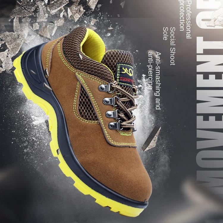 Labor Insurance Shoes Steel Baotou Anti-smashing, Anti-piercing, Breathable and Lightweight Work Shoes Anti-scalding Welder Shoes