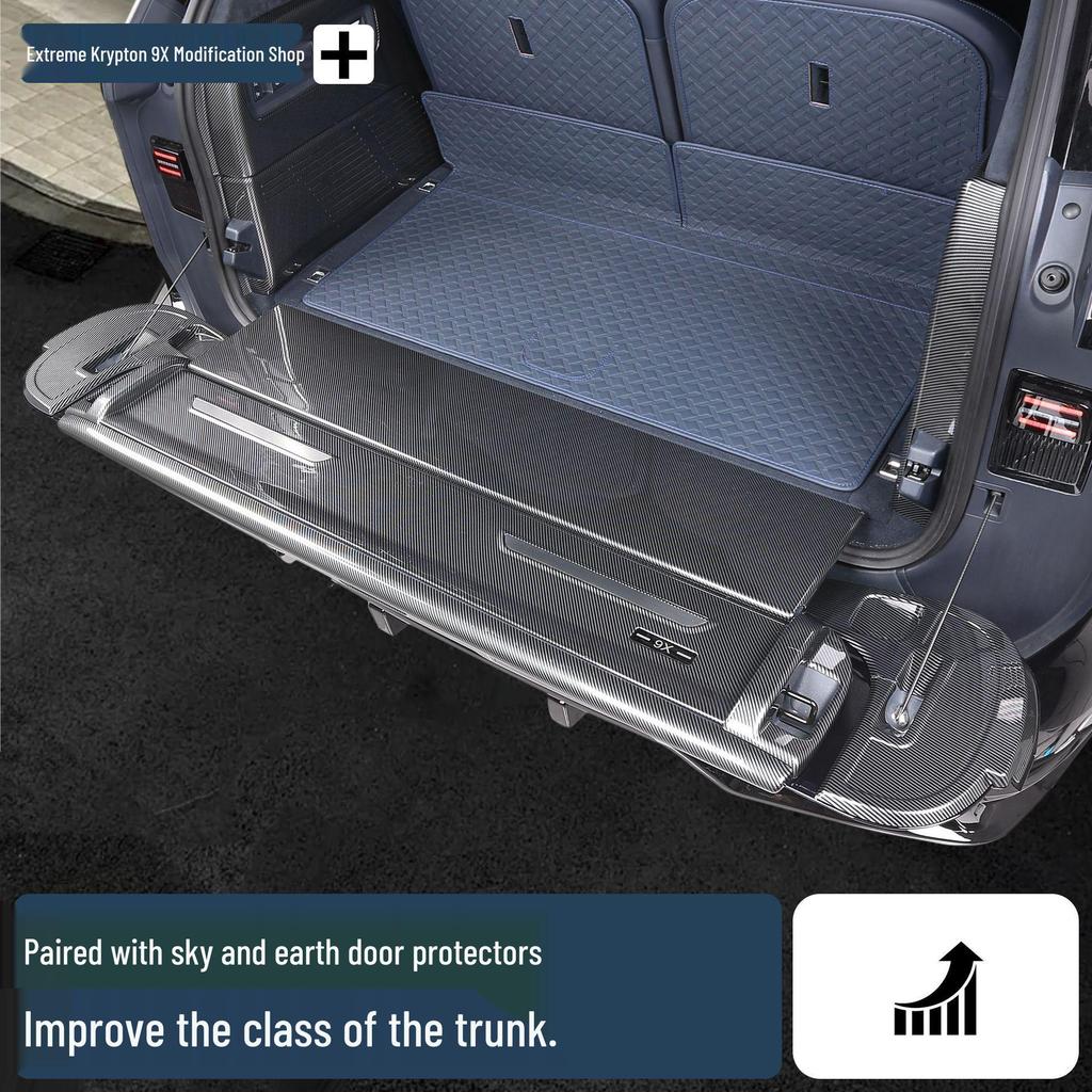 Carbon Fiber End Plates: Scratch Protection for Zeekr 9X Trunk Door