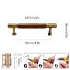 High-End Walnut Cabinet Door Handles Light Luxury Drawer Knobs, Furniture Cabinets Wardrobes Cupboards Pull