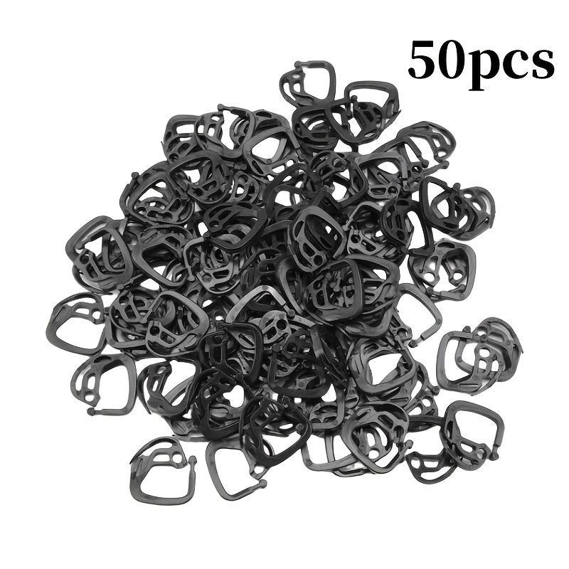 Durable Black Plastic Sunshade Cloth Clips, Easy-to-Use Lock Clips for Greenhouse Shade, Agriculture, Outdoor Canopy, Curtains, Patio, Balcony