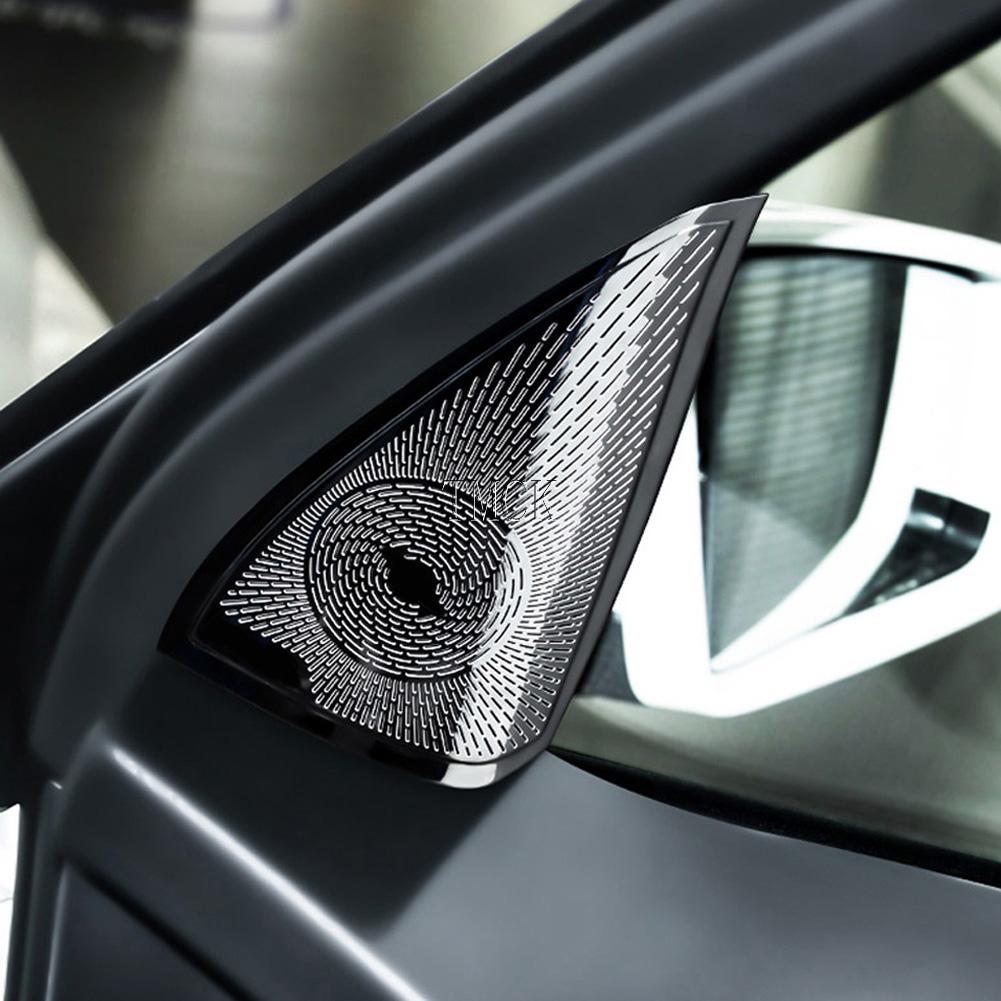 For Mercedes Benz GLK Class X204 2008-2015 Car Front Rear Door Window A-pillar Triangle Tweeter Audio Speaker Cover Trim Frame KM5