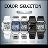 SANDA 6196 Luxury Men's Electronic Watch with Multi Functional Luminous Dial Calendar Waterproof Fashion Men's Digital Watch