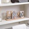 Wooden Display Stand Decorative Sign Lettering Ornament Sill Bedroom Home Decor