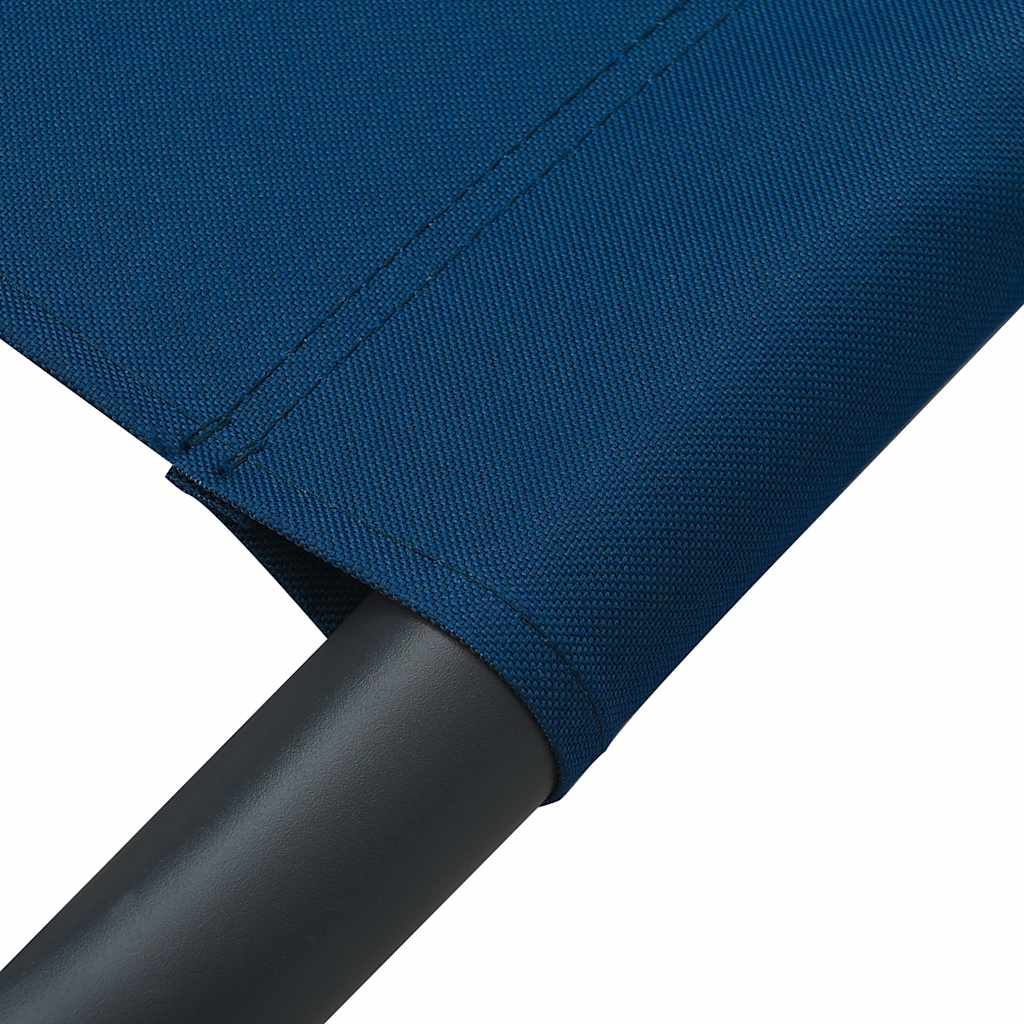 vidaXL Sun Lounger with Sun Canopy and Cushion Blue