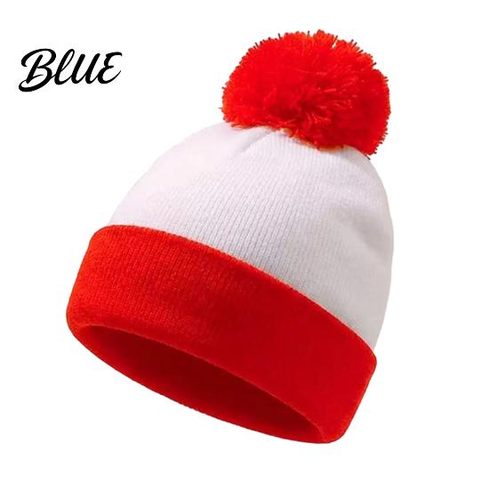 Breathable Warm Winter Hat Women Christmas Elf Hat, Cozy Knit with Pom Casual Accessories for Pom, Stretchy Skull Cap Outdoor Cold Weather Soft